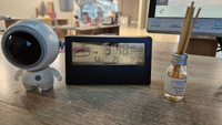 Многофункциональные ЖК-часы, электронные настольные часы, измеритель температуры и влажности, будильник, креативный цифровой дисплей, черный #2, Екатерина К.
