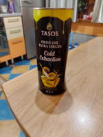 Масло Оливковое для салатов TASOS Oliva Oil Высший Сорт Extra Virgin,1л (Греция) #23, Елена Н.