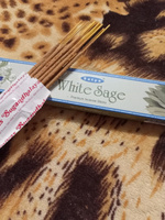 Палочки ароматические Белый Шалфей, White Sage, индийские благовония для дома, йоги и медитации, Сатья Премиум (Satya Premium) 15гр #78, Светлана С.