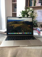 Apple MacBook Air 13 NEW Ноутбук 13.6", Apple M2 (8C CPU, 10C GPU), RAM 8 ГБ, SSD 512 ГБ, Apple M2, MacOS, золотой, Русская раскладка #34, Ольга