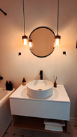 Зеркало для ванной "круглое зеркало настенное черное", 50 см х 50 см #8, Марина Н.