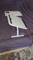 Подставка столик для ноутбука в кровать, складной рабочий стол, размер 60 х 40 х 31 см, белый #4, Ольга Д.