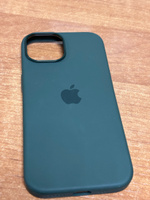 Силиконовый чехол MagSafe для iPhone 15, Silicone Case with MagSafe / зелёный (Cypress) #15, Ефим С.