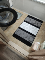 Коврик для ванной и туалета L'CADESI LEMIS 60x100 см противоскользящий, серый 001401 #110, Марина З.