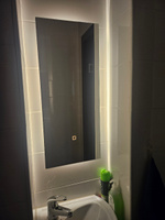 Зеркало для ванной Qwerty 70*30 вертикальное с LED-подсветкой 3в1 #1, М. Владимир