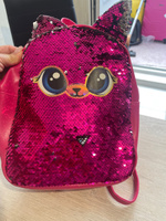 Рюкзак детский NAZAMOK KIDS "Розовая кошка" 27х23 см / с пайетками / подарок девочке #5, Марина Т.
