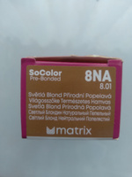 MATRIX Крем - краска SoColor для волос, перманентная (8NA светлый блондин натуральный пепельный), 90 мл #282, Анастасия Т.