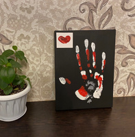 Подарочный набор отпечаток рук влюбленных на холсте #58, Дарья К.