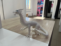 Шарнирный дракон белый кукла BJD doll dragon #7, Камилла С