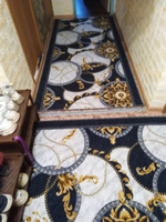 Витебские ковры Ковровая дорожка MANDALA - золотистый узор в этническом стиле, недорогой палас на пол, 1.2 x 4.5 м #56, Марина А.