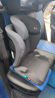 Детское автокресло бустер 2 в 1 Indigo Space isofix растущее, группа 2-3, 15-36 кг, серый #7, Pos Ekaterina