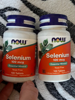 Селен NOW Selenium 100 mcg - 100 Tablets #20, Надежда С.