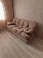 Раскладной диван кровать трансформер 195*93 см, спальное место 195*120 см, коричневый #3, Марина Г.