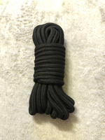 Веревка для связывания, БДСМ, шибари, хлопковая плетеная черная, игрушки товары для взрослых 18+ для женщин или для двоих,6 мм, длина 5м #3, Ульяна Т.