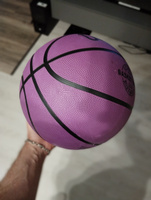 Мяч баскетбольный, фиолетовый. Мяч для игры в баскетбол, окружность 73-75см., 520г.Спортивный инвентарь.(Арт. МБ-2446) #8, Яна Е.