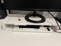 Подставка под монитор для компьютера и ноутбука с RGB подсветкой, полка-органайзер с USB #30, Умида К.
