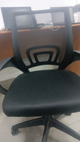 Кресло компьютерное офисное, черный, обивка сетка/ткань, крестовина пластик, HELE #4, Андрей Б.