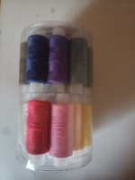 Набор швейных ниток для шитья вручную и на машинках, 24 цвета по 150 м, 40 ЛШ, в тубе, Остров Сокровищ #115, Светлана К.