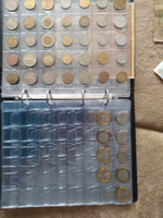 Альбом для коллекционирования 297 монет и 6 бон (купюр) Optima 230х270 мм, коричневый, ПВХ, Staff #8, Иван К.