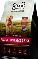 Gina Classic Adult Dog Lamb & Rice Полнорационный сбалансированный корм супер премиум класса с ягнёнком и рисом для взрослых собак, 15 кг #48, Юлия Ш.