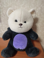 Панда с капюшоном серо-фиолетовый 50 см. мягкая игрушка для детей, медведь, обнимашка, домашний питомец #86, Олеся С.