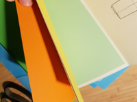 Цветная бумага для Оригами, формат 200 х 200 мм, 8 цветов. Набор 3 шт. #3, Настя К.