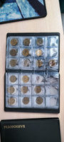 Альбом для коллекционирования монет нумизматика для 120 монет, 125х175 мм, коричневый, ПВХ, Staff #16, Эдик Н.