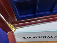 Нумизматическая коробка WOODROYAL для 60 монет под красное дерево с ячейками 48X48 #1, Денис З.