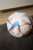 Мяч футбольный Чемпионат Мир KATAR 2022 размер 5 FIFA Al Hilm + насос #6, Игнатий Б.