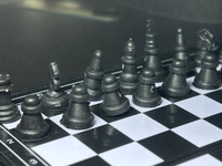 Шахматы магнитные пластиковые дорожные 13*13см / настольная игра классическая #8, Алена Ф.