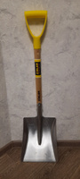 Лопата автомобильная алюминиевая совковая компактная, автомобильная лопата для уборки снега широкая, лопата с деревянным черенком и пластиковой ручкой (94 см) #3, Ромас С.