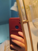 Зеркало настольное косметическое для макияжа Mime, зеркало в ванную гримерное, овальное, золотое, диаметр 27 см #17, Клименченко Елена