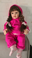 Одежда для куклы Реборн (Reborn) 55см , Rich Line Home Decor, X-41_Малиновый-розовый-с-капюшоном #6, Юлия З.