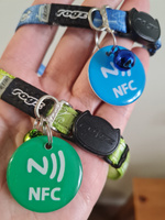 NFC метка эпоксидная (1 шт) для автоматизации умный дом (электронная визитка). Зеленый цвет #4, Нина В.