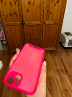 Силиконовый чехол на Айфон 14 с защитой камеры с логотипом / Silicone Case iPhone 14 camera protect #28, Лидия Д.