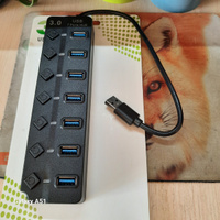 Разветвитель usb hub юсб хаб 3.0 7 портов #4, Ветер