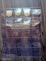 Листы для монет на 20 ячеек / Листы-вкладыши / Листы ОПТИМА для коллекционирования монет и банкнот в альбом Optima на 20 монет, диаметр до 40 мм, комплект 10 штук, 200х250мм, ПВХ #3, Наталья С.