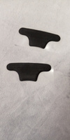 ORTGUT Силиконовые запяточники с ребристой поверхностью / Пяткоудерживатели черные самоклеющиеся / Наклейки вкладыши для пятки от мозолей и натирания (напяточник для уменьшения размера обуви) #1, Светлана Г.