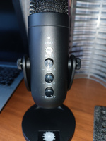 Микрофон для компьютера игровой Vita Musica, для стримов, студийный, для записи подкастов с подставкой #90, Евгения К.