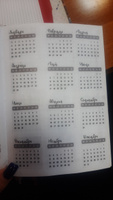 Набор стикеров Календарь 2024 для ежедневника #7, Виктория К.