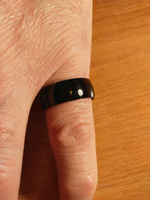 Кольцо черное , ширина 8 мм, размер 20 #9, Елена Ф.