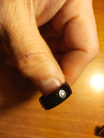 Кольцо черное , ширина 8 мм, размер 20 #10, Елена Ф.