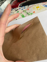 Конверт крафт С6, 114х162мм, крафтовый бумажный подарочный конверт с клеевым треугольным клапаном, комплект 10 шт #31, Милена С.