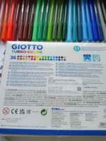 GIOTTO TURBO COLOR набор настоящих итальянских фломастеров для рисования, 36 цветов #4, Анна