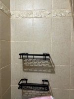 Полка для ванной комнаты и кухни на липучках, без сверления черный 2 шт #12, Dmitry K.