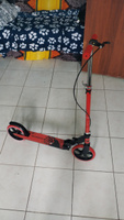 Самокат двухколесный детский SX Scooter, складной, 2 тормоза, 200 мм, красный #252, Денис В.