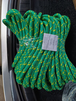 Шнур/Веревка полипропиленовая с сердечником 12 мм 30 м. Веревка туристическая зеленая #50, Виталий Т.