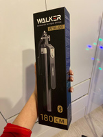 Штатив для телефона квадропод 3 в 1 WALKER WTR-80, селфи палка для смартфона, монопод для телефона кольцевой лампы фотоаппарата со съемным Bluetooth пультом управления, 180 см #20, Марина Д.