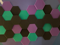 Акустический поролон Hexagon Purple, 36 штук #2, Снежана