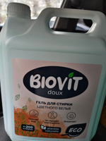 Гель для стирки цветного белья BIOVIT, жидкий концентрат на 200 стирок, 5 литров #44, Ольга А.